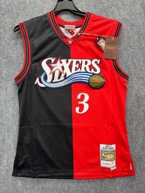 Mitchell & Ness Allen Iverson 76ers NBA Split Swingman Jersey 2000 Size M